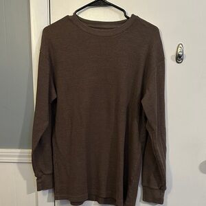 Brown Long Sleeve Tee